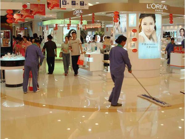 大型商場超市清潔工作流程步驟？